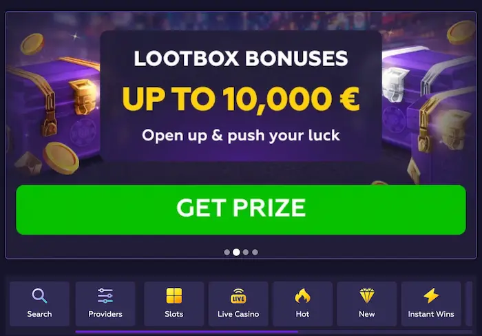 Playfina Casino banner